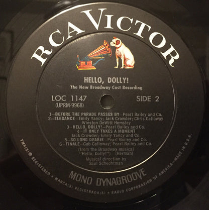 David Merrick (2) Presents Pearl Bailey : Hello, Dolly! - The New Broadway Cast Recording (LP, Mono)