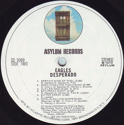Eagles : Desperado (LP, Album, Mon)
