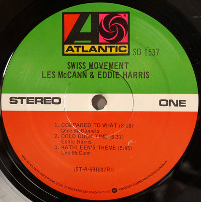Les McCann & Eddie Harris : Swiss Movement (LP, Album, RE, RI )