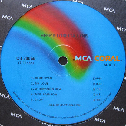 Loretta Lynn : Here's Loretta Lynn (LP, Album, RE)