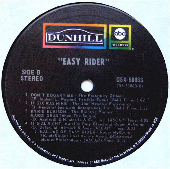 Buy Various : Easy Rider (Music From The Soundtrack) (LP, Album