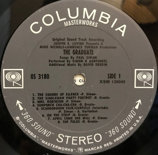Paul Simon, Simon & Garfunkel, Dave Grusin : The Graduate (Original Sound Track Recording) (LP, Album, San)