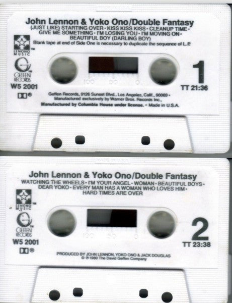 John Lennon & Yoko Ono : Double Fantasy (Cass, Album, Club)
