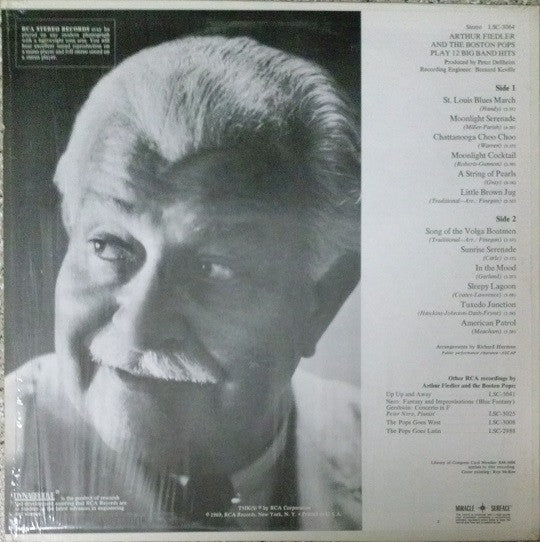 Arthur Fiedler And The Boston Pops Orchestra : Play 12 Big Band Hits (LP, Album, RE)