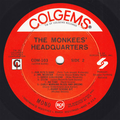 The Monkees : Headquarters (LP, Album, Mono, Hol)