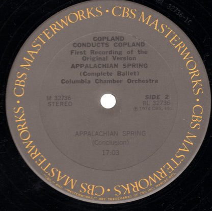 Aaron Copland Conducts Aaron Copland, Columbia Chamber Orchestra : Appalachian Spring (Complete Ballet) (First Recording Of The Original Version) (LP, Album, RE)