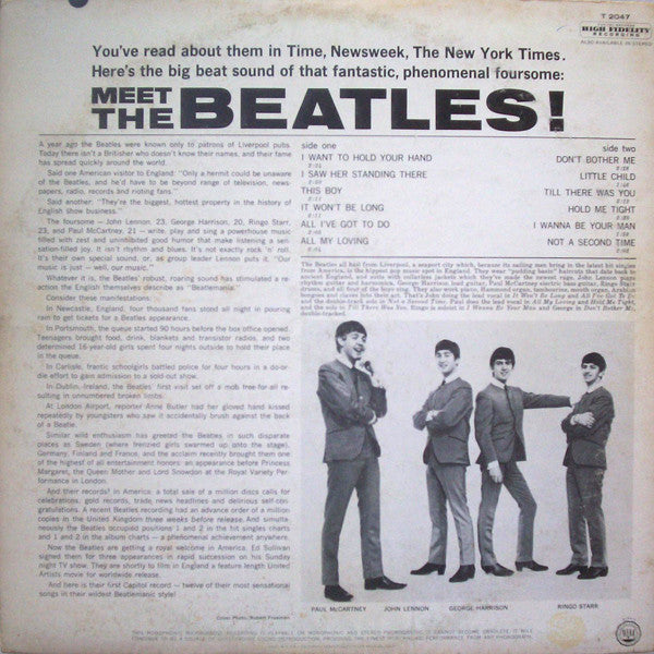 Buy The Beatles : Meet The Beatles! (LP, Album, Mono, Scr Buy The Beatles : Meet The Beatles! (LP, Album, Mono, Scr