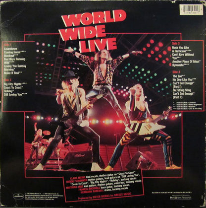 Scorpions : World Wide Live (2xLP, Album, Gat)