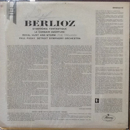 Hector Berlioz - Paul Paray, Detroit Symphony Orchestra : Symphonie Fantastique. Le Corsair Overture. Royal Hunt And Storm (The Trojans) (LP, Album, RE)
