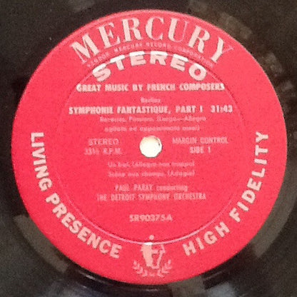Hector Berlioz - Paul Paray, Detroit Symphony Orchestra : Symphonie Fantastique. Le Corsair Overture. Royal Hunt And Storm (The Trojans) (LP, Album, RE)