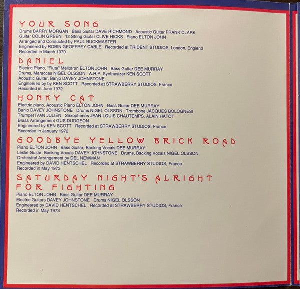 Elton John : Greatest Hits (CD, Comp, RE)