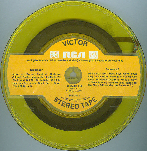 Various : Hair - The American Tribal Love-Rock Musical (The Original Broadway Cast Recording) (Reel, 4tr Stereo, Album)