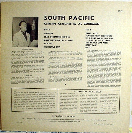 Al Goodman And His Orchestra : South Pacific (LP, Mono)