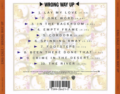 Eno* / Cale* : Wrong Way Up (CD, Album, RP)