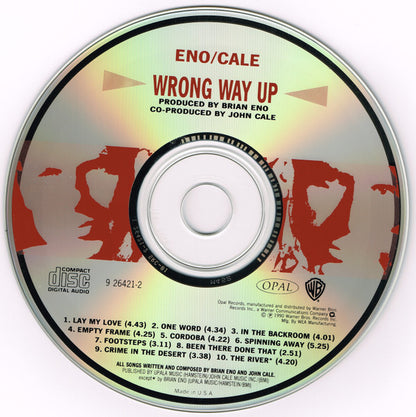Eno* / Cale* : Wrong Way Up (CD, Album, RP)