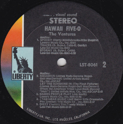 The Ventures : Hawaii Five-O (LP, Album, RP, All)