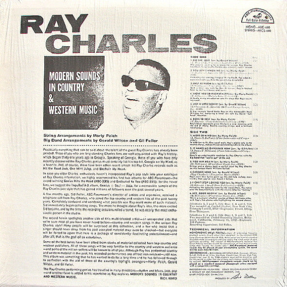 Ray Charles : Modern Sounds In Country And Western Music (LP, Album, RP)