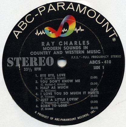 Ray Charles : Modern Sounds In Country And Western Music (LP, Album, RP)