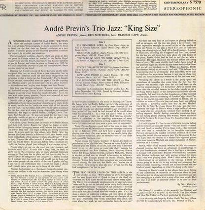 The André Previn Trio : King Size! (LP, Album, Bla)
