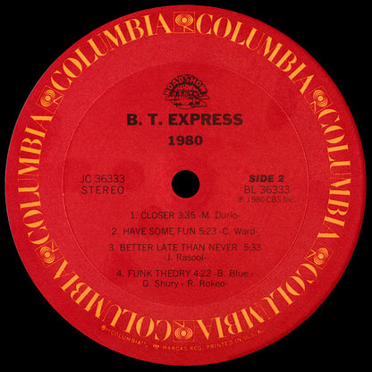 B.T. Express : 1980 (LP, Album, Ter)