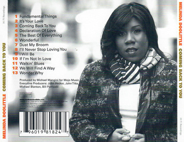 Melinda Doolittle : Coming Back To You (CD, Album)