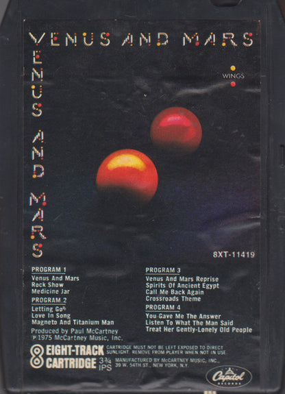 Wings (2) : Venus And Mars (8-Trk, Album)