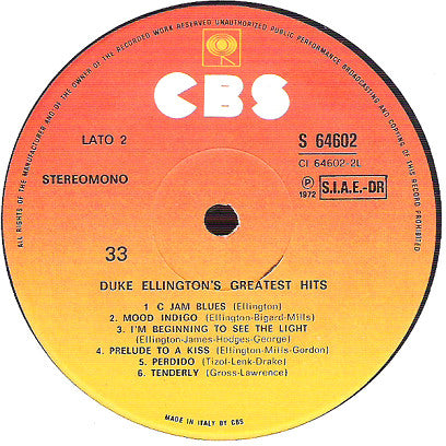 Duke Ellington : Duke Ellington's Greatest Hits (LP, Comp, RE)