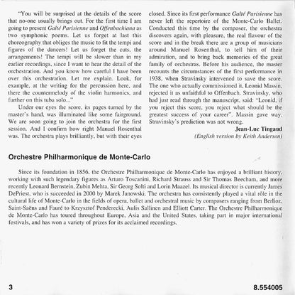 Jacques Offenbach, Orchestre Philharmonique De Monte-Carlo, Manuel Rosenthal : Gaîté Parisienne - Offenbachiana (CD)