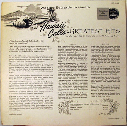 Webley Edwards With Al Kealoha Perry : Hawaii Calls: Greatest Hits (LP, Album, RE, Jac)
