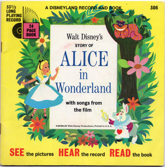 Unknown Artist : Walt Disney's Story Of Alice In Wonderland (7", RE)