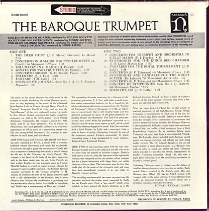 Various : The Baroque Trumpet (LP, Comp)