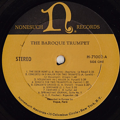Various : The Baroque Trumpet (LP, Comp)