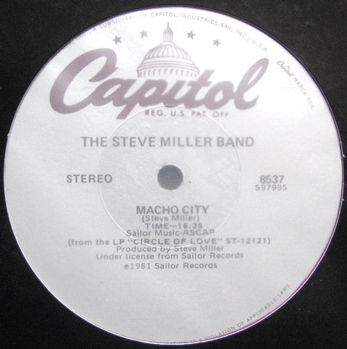 Steve Miller Band : Abracadabra / Macho City (12")