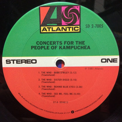 Various : Concerts For The People Of Kampuchea (2xLP, Album, Club)