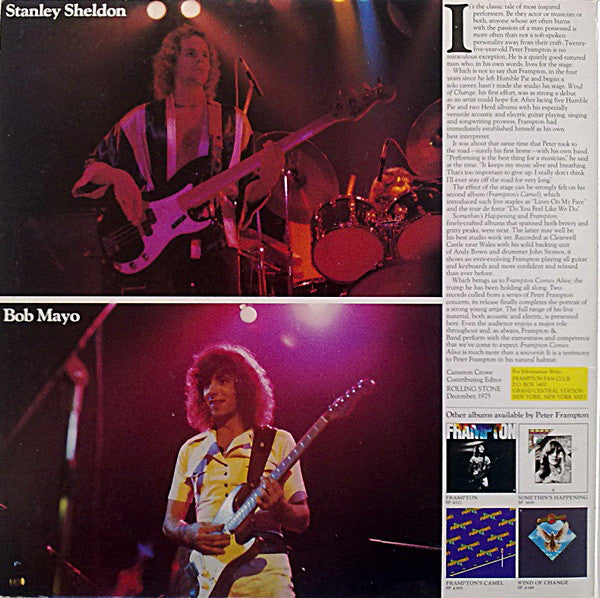 Peter Frampton : Frampton Comes Alive (2xLP, Album, Club, RE)