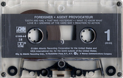Foreigner : Agent Provocateur (Cass, Album, RE, SR,)