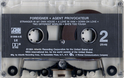 Foreigner : Agent Provocateur (Cass, Album, RE, SR,)
