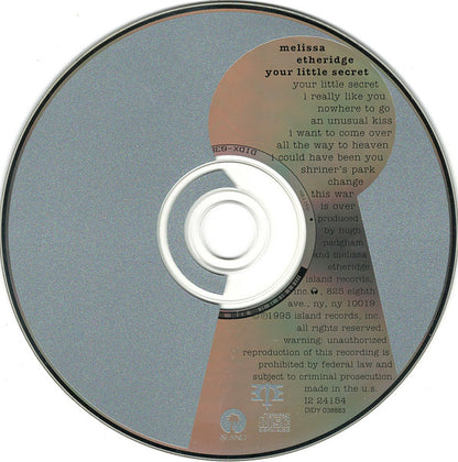 Melissa Etheridge : Your Little Secret (CD, Album, Club)