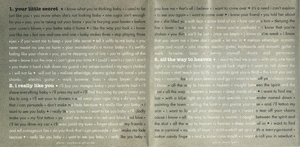 Melissa Etheridge : Your Little Secret (CD, Album, Club)