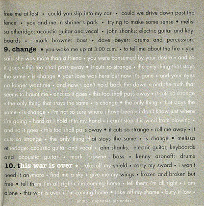 Melissa Etheridge : Your Little Secret (CD, Album, Club)