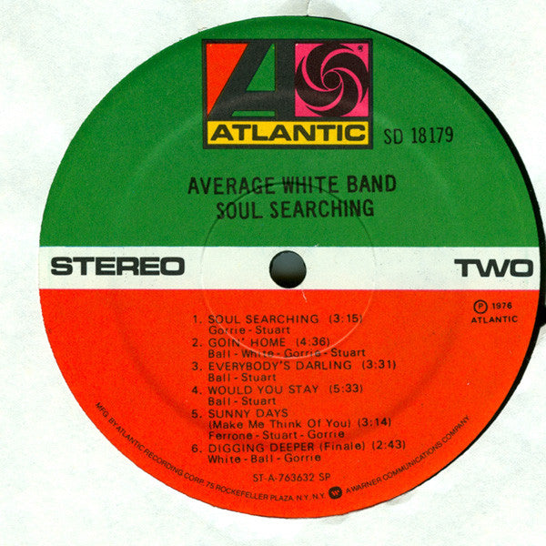 Average White Band : Soul Searching (LP, Album, SP )