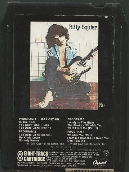 Billy Squier : Don't Say No (8-Trk, Album)