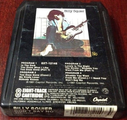 Billy Squier : Don't Say No (8-Trk, Album)