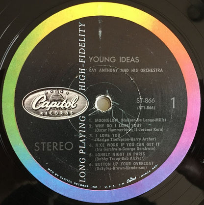 Ray Anthony & His Orchestra : Young Ideas (LP, Album)