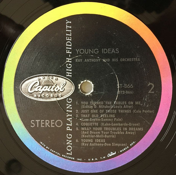 Ray Anthony & His Orchestra : Young Ideas (LP, Album)