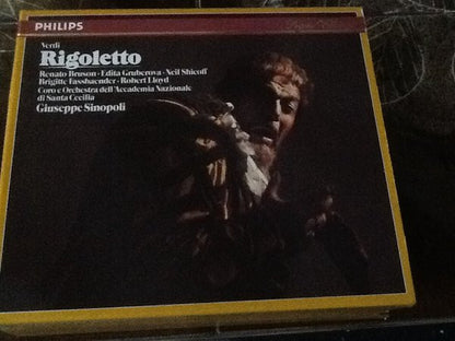 Giuseppe Verdi - Renato Bruson · Edita Gruberova · Neil Shicoff · Brigitte Fassbaender · Robert Lloyd (4) · Coro dell'Accademia Nazionale di Santa Cecilia E Orchestra dell'Accademia Nazionale di Santa Cecilia, Giuseppe Sinopoli : Rigoletto (2xCD, Album + Box, Sli)