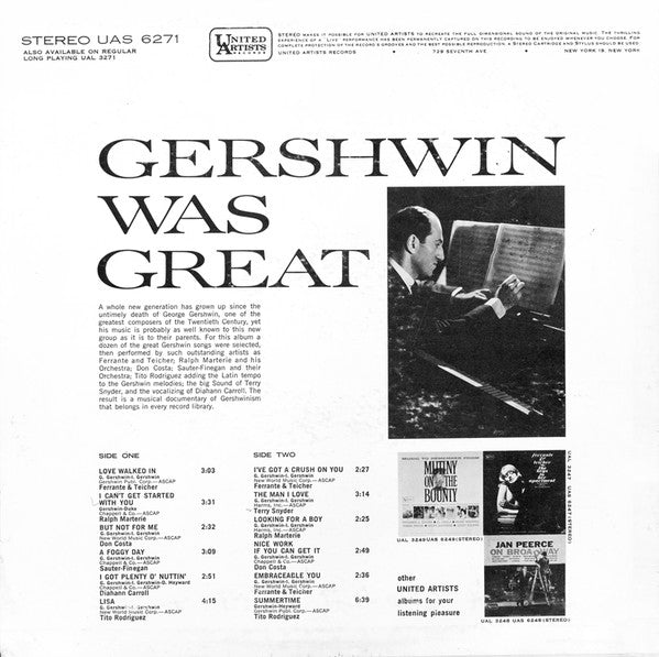 Various : Gershwin Was Great (LP, Comp)