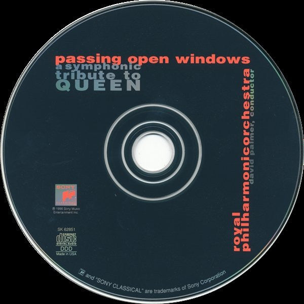 David Palmer (2), The Royal Philharmonic Orchestra : Passing Open Windows - A Symphonic Tribute To Queen (CD, Album)