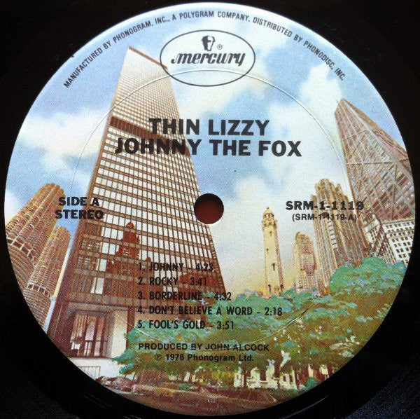 Thin Lizzy : Johnny The Fox (LP, Album, Ter)