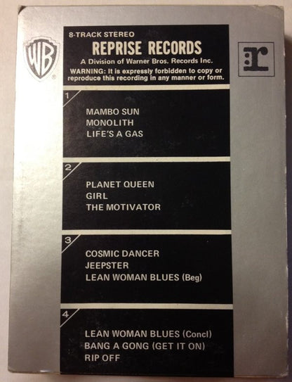 T. Rex : Electric Warrior (8-Trk, Album, Bla)